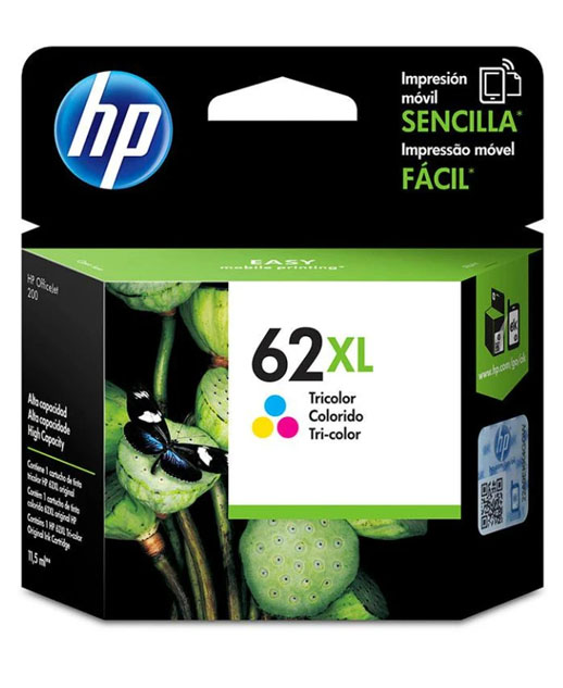 HP 62XL Tricolor Alta Capacidad Original