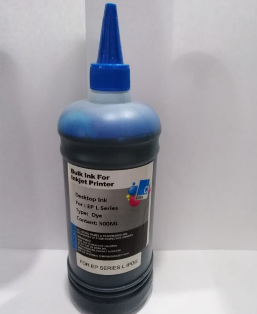 TINTA BULK INK- CYAN -MEDIO LITRO- ALTO RENDIMIENTO ( 500 ml )