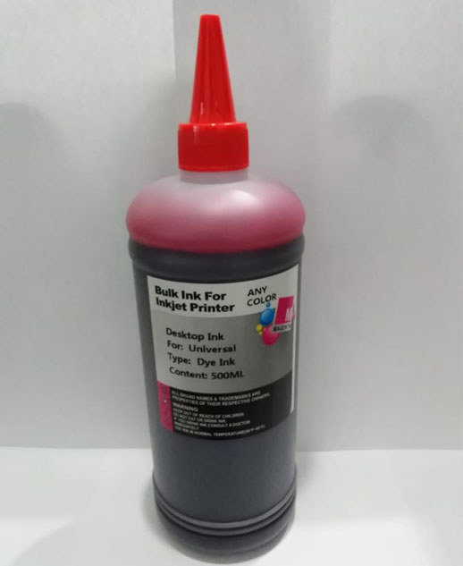 TINTA BULK INK - MAGENTA - MEDIO LITRO - ALTO RENDIMIENTO ( 500 ml )