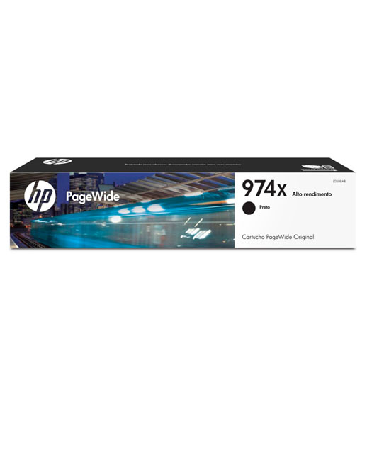 Cartucho de Tinta HP 974X Negra Pagewide Original