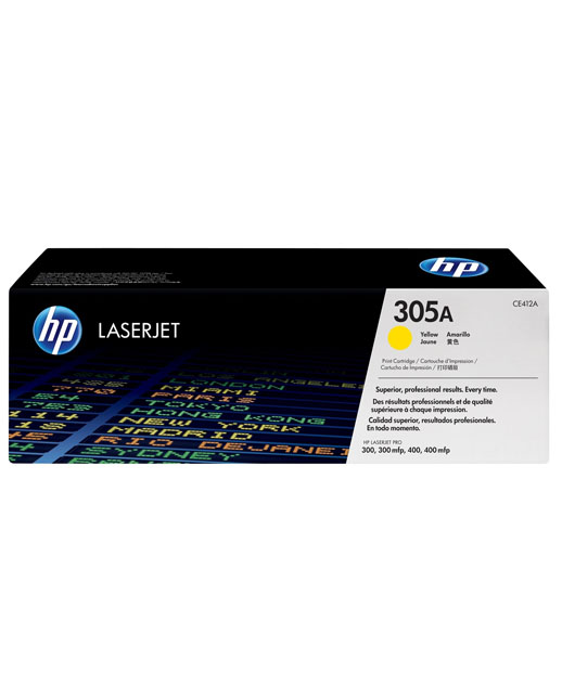 Tóner HP 305A Amarillo LaserJet