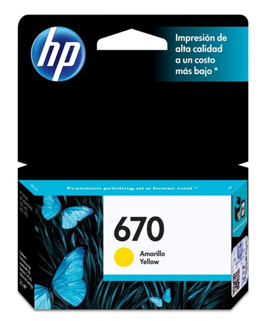 CARTUCHO ORIGINAL HP 670 AMARILLO