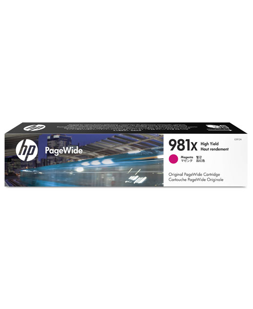 CARTUCHO ORIGINAL PAGE WIDE HP 981X MAGENTA DE ALTO RENDIMIENTO