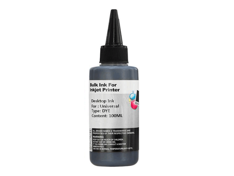 TINTA BULK INK NEGRO - 100ML - ALTO RENDIMIENTO