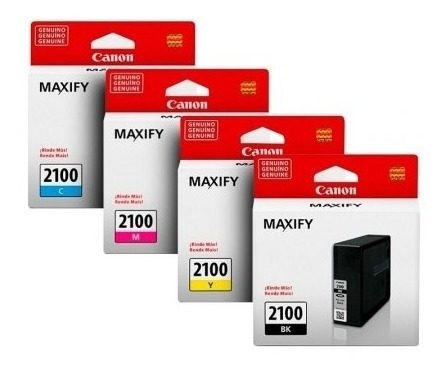JUEGO 4 CARTUCHOS CANON MAXIFY 2100