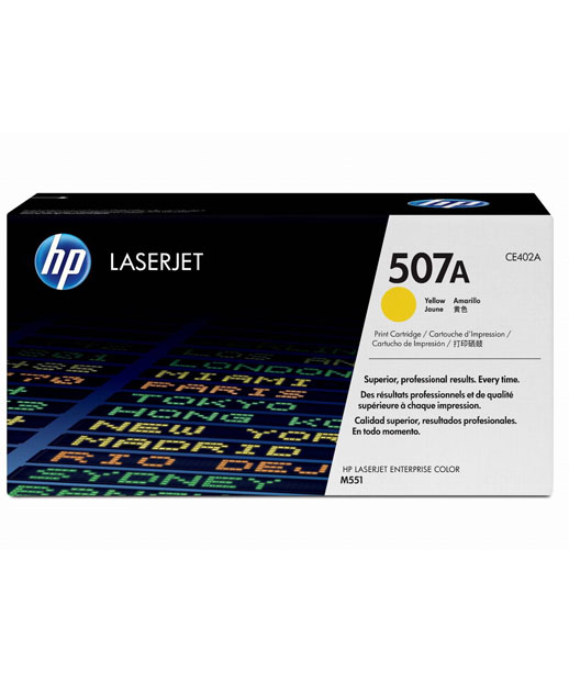 Cartucho de Tóner HP 507A Amarillo LaserJet Original
