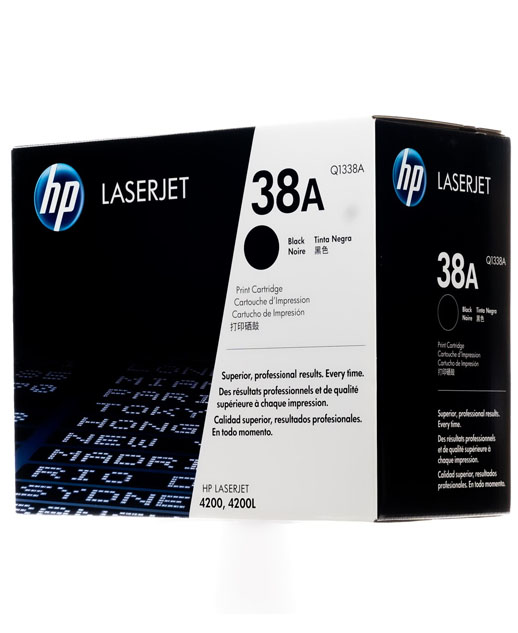 Paquete de 2 cartuchos de tóner LaserJet originales HP 38A negros