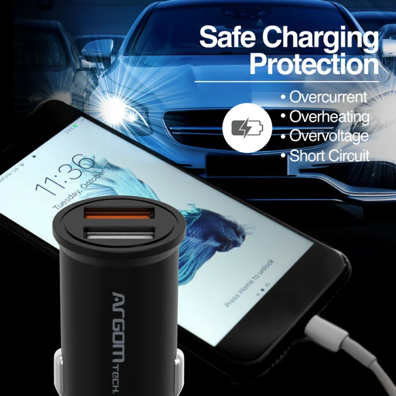 Cargador de Carro USB dual de 30 W - Imagen 3