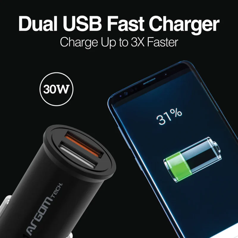 Cargador de Carro USB dual de 30 W - Imagen 2