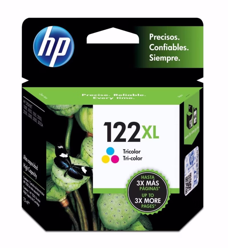 Cartucho de Tinta HP 122XL Tricolor Original